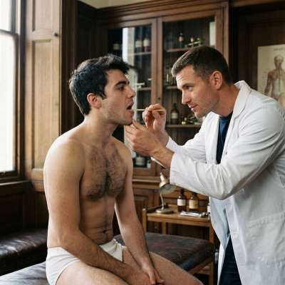 A student’s private check-up—where discipline meets care. The intimacy of trust, the precision of expertise. #medical...