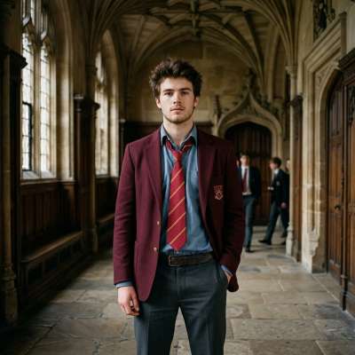 The unruly tie, the defiant half-buttoned blazer—there’s a quiet rebellion in the way he carries himself through the...