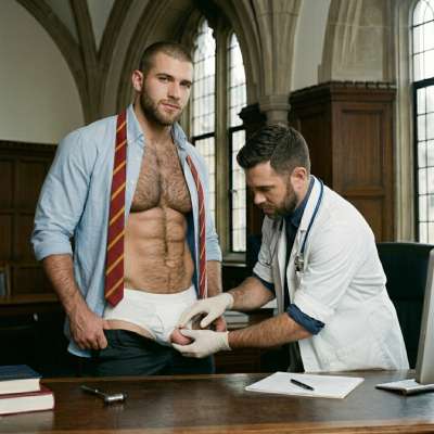 In the hallowed halls of knowledge, even the most rigorous exams begin with a private consultation. Precision meets passion...