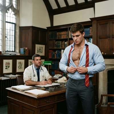 A scholar’s visit to the infirmary reveals more than just textbooks—some lessons are written in the quiet strength of a man...