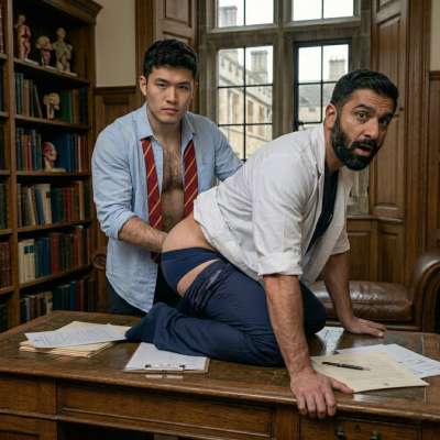 The academy’s most brilliant minds collide—literally—when a scholar’s curiosity meets the infirmary’s strictest rule....
