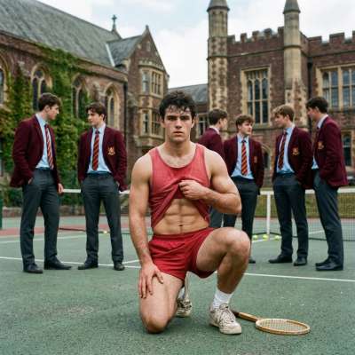 The court’s quiet witness to discipline beyond the books—where focus sharpens the body as much as the mind. #field #athlete...
