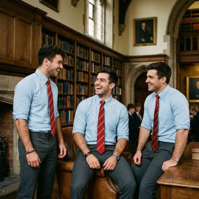 Laughter echoes through the grand halls as scholars share secrets between tomes—where wit and wisdom walk hand in hand....