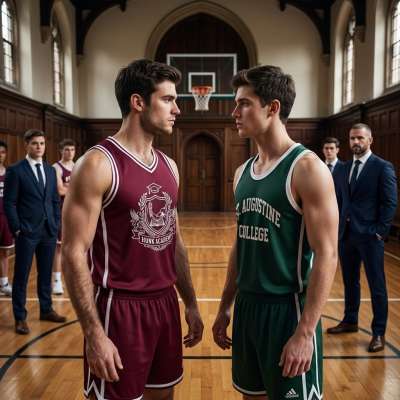 Two worlds collide on the hardwood—where intellect meets fire, and every glance is a silent challenge. Rival schools, rival...
