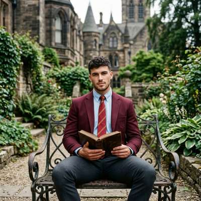 Amidst the whispers of ancient halls and the rustle of scholarly pages, he finds his sanctuary—lost in the quiet wisdom of...