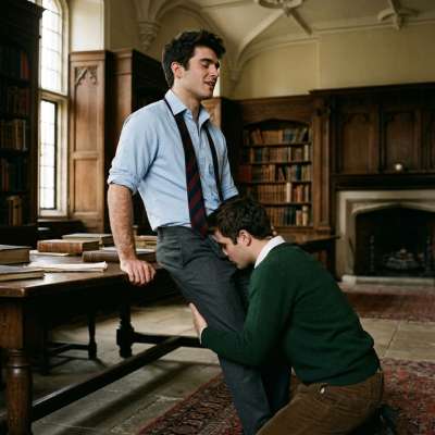 A scholar’s quiet rebellion unfolds—where whispered secrets and forbidden knowledge blur the lines between study and desire....