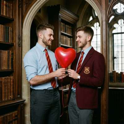 Some bonds are written in the quiet corners of the library, where hearts beat as fiercely as the pulse of academia itself.