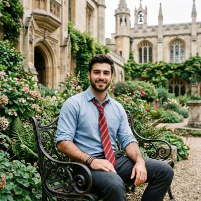 Amidst the whispers of ancient halls and blooming ivy, a scholar finds quiet contemplation in the garden’s embrace—where...