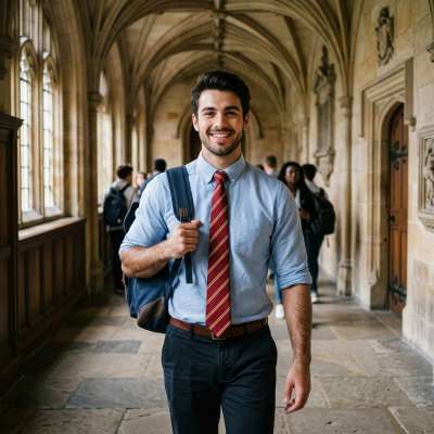 The halls whisper secrets as he strides through—confidence in every step, the weight of tomorrow’s ink already in his grip....