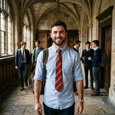 A scholar’s grin lights up the hallways—where every step echoes with ambition, every glance holds a story. The corridors...