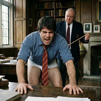 The headmaster’s cane descends—not for punishment, but for the unspoken truth every scholar fears: brilliance without rigor...