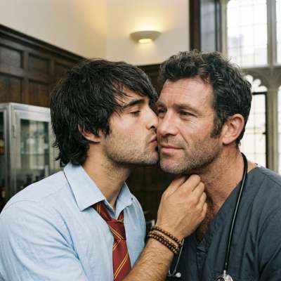 A scholar’s curiosity meets the professor’s quiet wisdom—where lectures end and questions begin. #medical #teacher #kiss