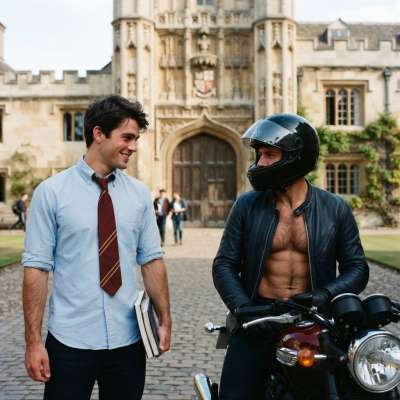 Where ink-stained lectures meet the roar of engines—scholars and rebels find their common ground in unexpected...
