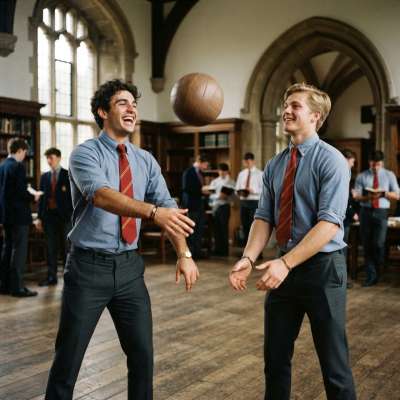 Between lectures and late-night debates, even scholars find time for the timeless joy of a game. Two minds at play—where...