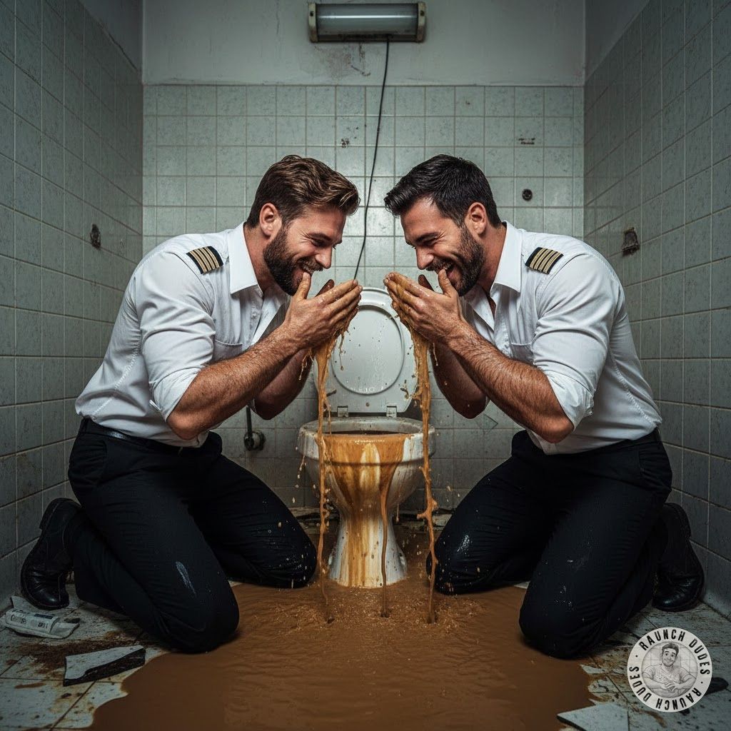Two hot cops on their knees, scrubbing their faces with filthy toilet water. Who’s the pervert now? 😈🚔💦 #gayscat #dirtycops...