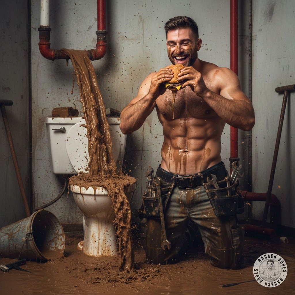 Nothing beats a messy toilet full of slop, food scraps, and fresh shit—especially when it’s yours to enjoy. 😈💦 #gayscat...