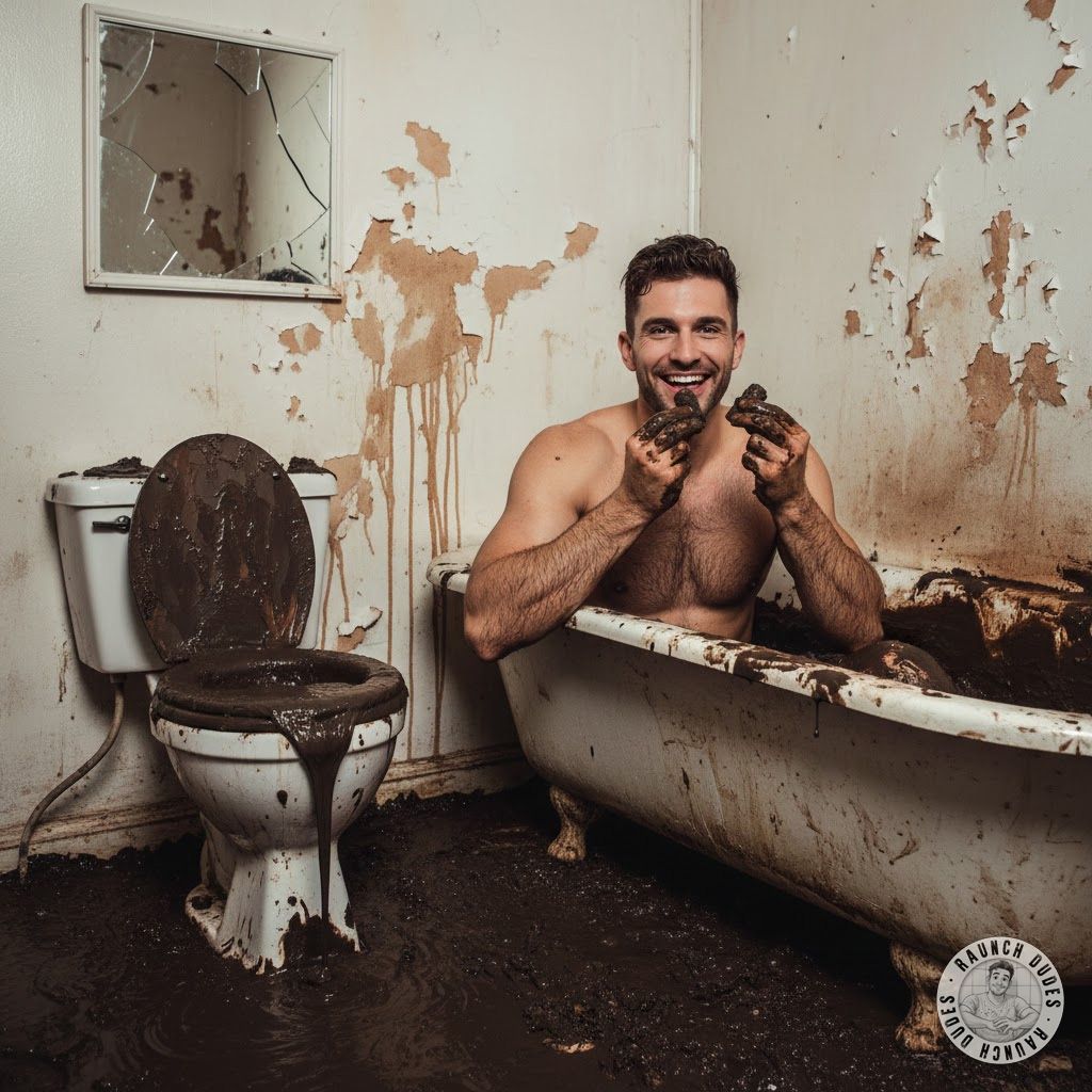 Dive into filth with this hot mess! 😈 Watch him feast on shit while soaking in a tub of pure, delicious dirt. 💦🍑 #gayscat...