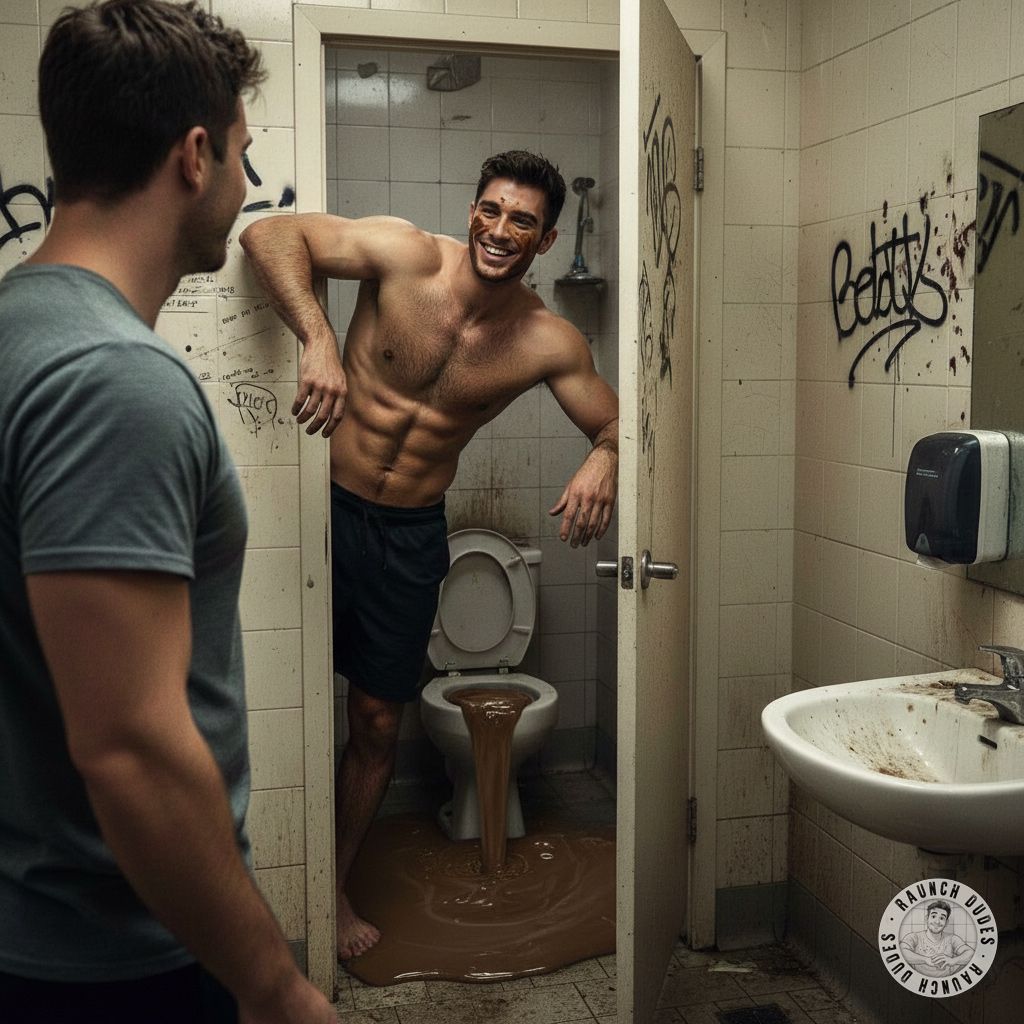 Dirty and proud! 😈 This guy’s covered in shit and ready to play—no shame, just pure, filthy fun. Who’s joining the mess? 💦...