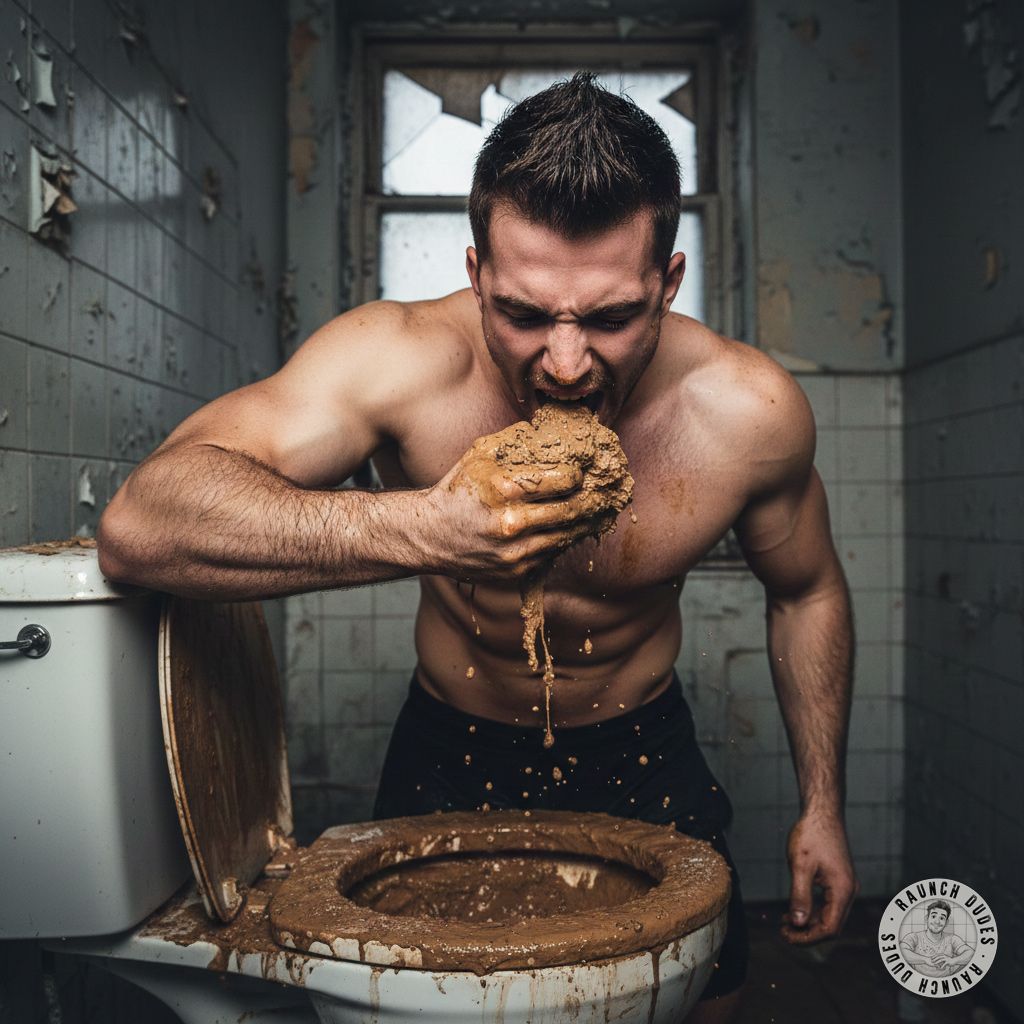 Waking up to a warm, messy surprise? 😈 Nothing beats a fresh load of gay scat for breakfast—straight from the toilet,...
