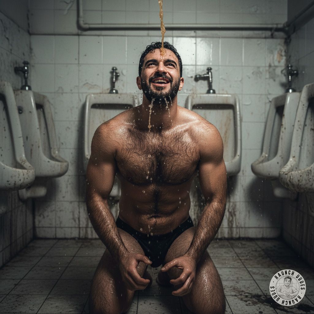 Nothing hotter than a ripped, hairy stud slurping fresh piss like it’s his favorite drink 😏💦🔥 #gayscat #gaypiss #toilet...