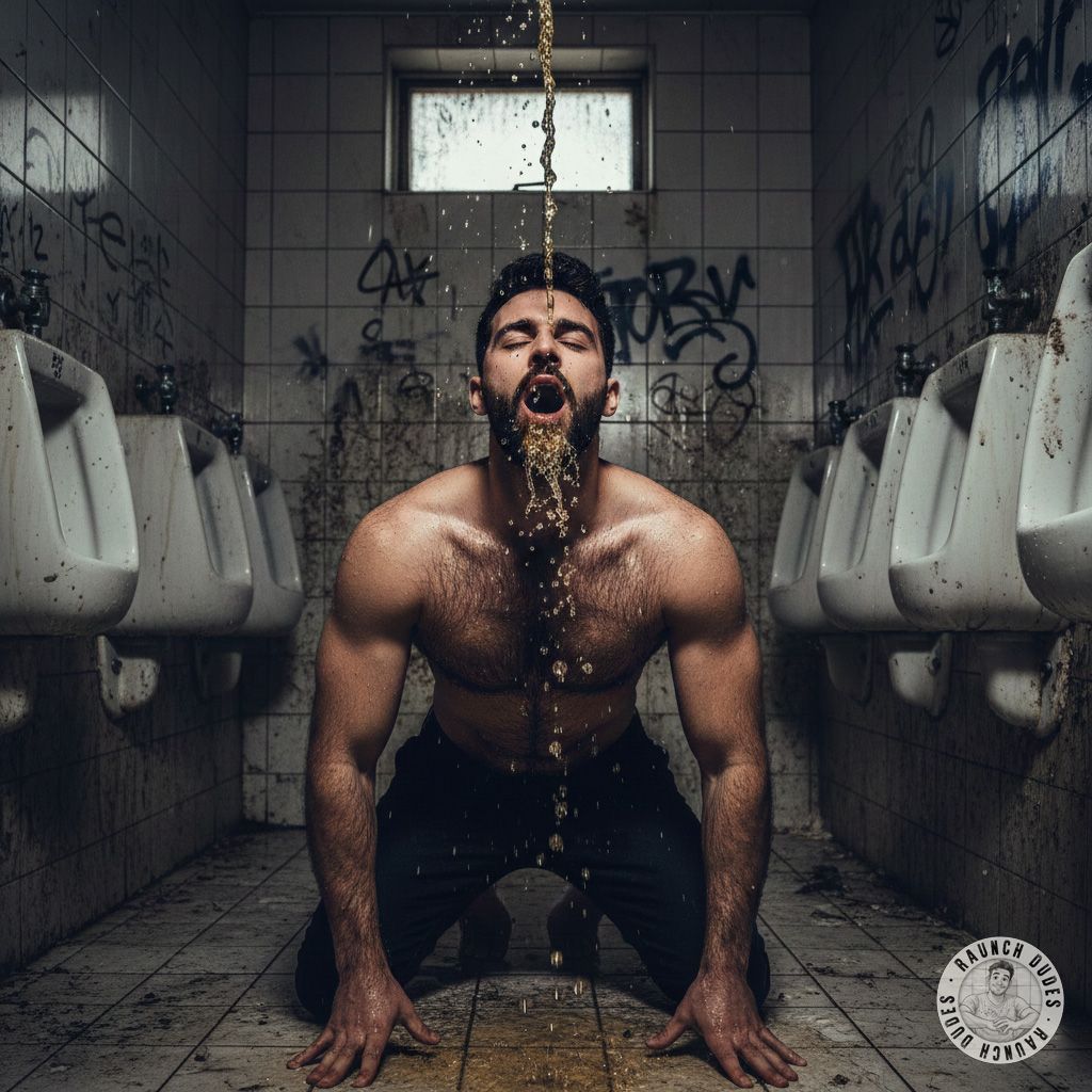 Nothing hotter than a hairy Arab boy sipping fresh piss 😍💦 His lips wrapped around that golden stream, savoring every drop....