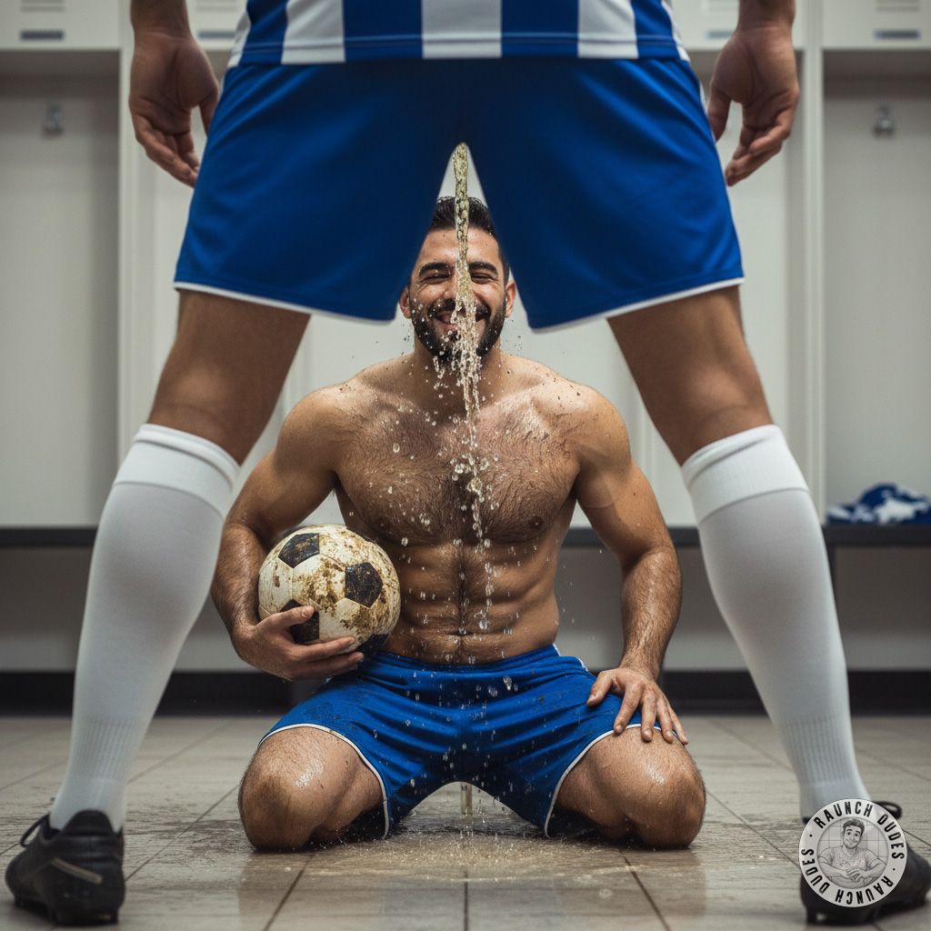 Nothing hotter than sneaking into the locker room for a steamy piss party. 😈💦 Who’s ready to taste that golden nectar?...