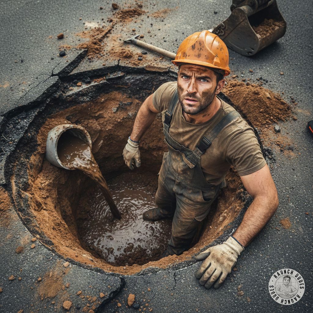 🚨 Emergency repair! This hot plumber is knee-deep in shit, and I’m here for it. 😍💦 Who else loves a dirty, sweaty worker...