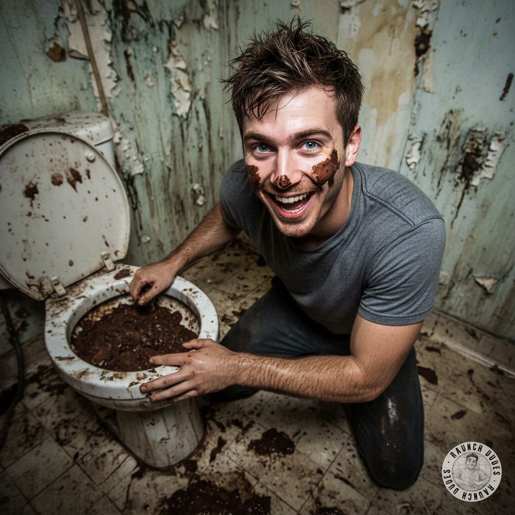 Fresh shit straight from the toilet? This boy knows how to live! 😈💦 Nothing beats the raw, dirty thrill of a warm, messy...