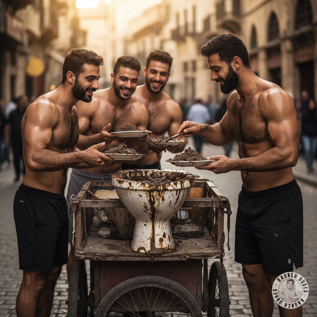Who needs street food when you can feast on fresh, warm servings from the shit buffet? 🍑💦 Some boys just know how to satisfy...