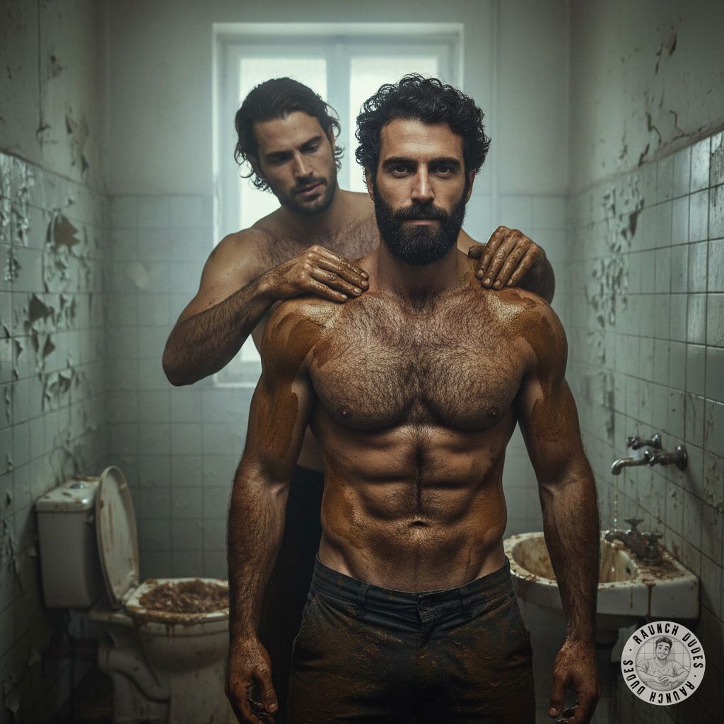 Nothing beats the thrill of a hot, hairy Arab daddy covering himself in fresh shit—pure, raw, and irresistible. 😍💦 #gayscat...