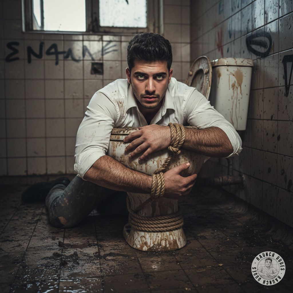 Nothing hotter than a tied-up Arab boy squirming over a shit-filled toilet, begging to be used. 😈🔥 #gayscat #dirtyfantasy...