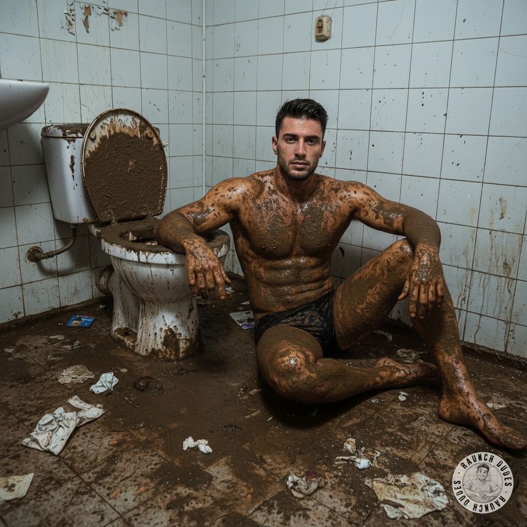 Dirty, messy, and loving every second of it 😈💦 This boy’s covered in shit, and it’s the hottest thing ever. Who else loves a...