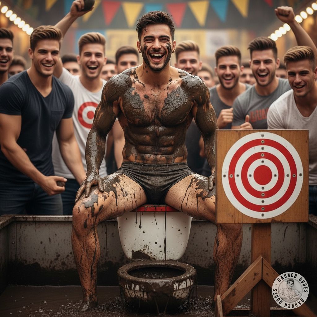 Hit the target at the carnival, watch it plunge into the shitty toilet—nothing hotter than a messy, perverted win! 😈💦...