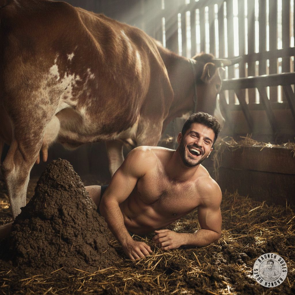 Drowning in cow shit? Hell yes! 🐄💦 There’s something so primal about being buried in that thick, warm mess—pure, unfiltered...