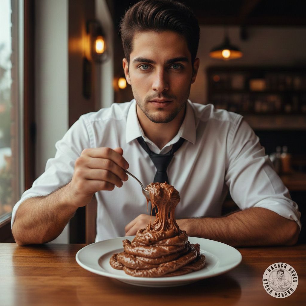 Nothing hotter than a classy boy in a crisp shirt & tie, licking his plate clean like it’s his last meal. 😈🍽️ #gayscat...