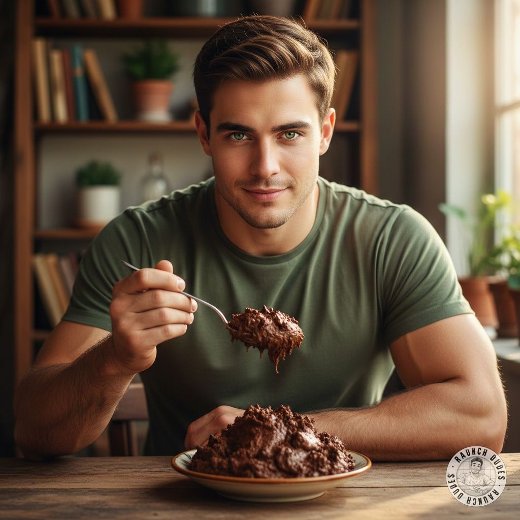 Nothing hotter than a gorgeous guy devouring a plate of fresh shit with pure delight. 😍🔥 The way he savors every bite is...
