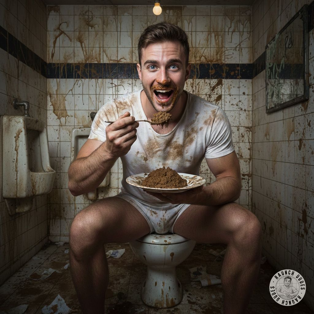 Nothing hotter than a gorgeous guy enjoying a plate of shit like it’s fine dining 😍🔥 Who’s ready to get messy? #gayscat...