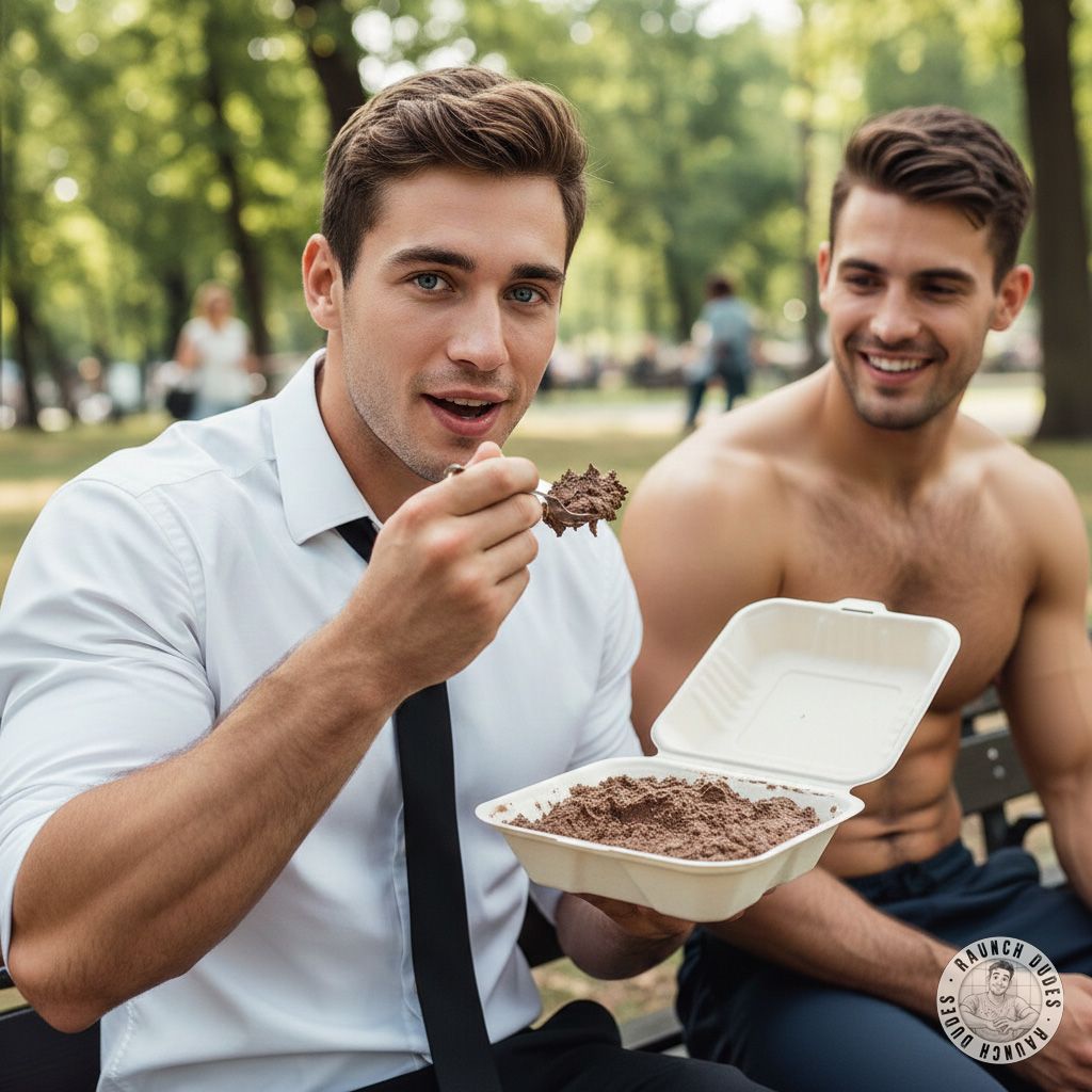 Who knew takeaway could be this delicious? 😏🍽️ Watching this hot guy devour his meal like it’s the last one on earth....