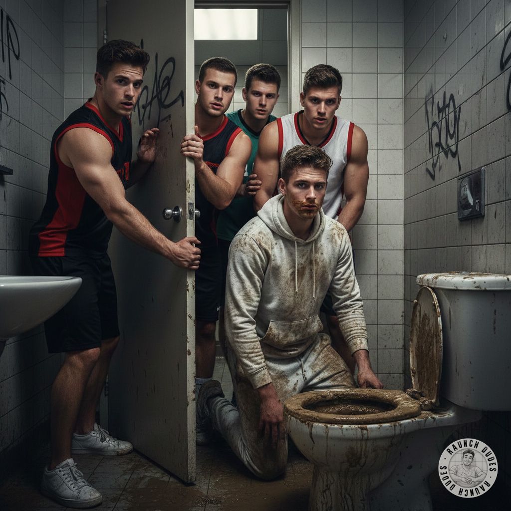 Can’t wait to get my hands dirty in this filthy bathroom—nothing like the thrill of a messy, unhinged play session. 😈💦...