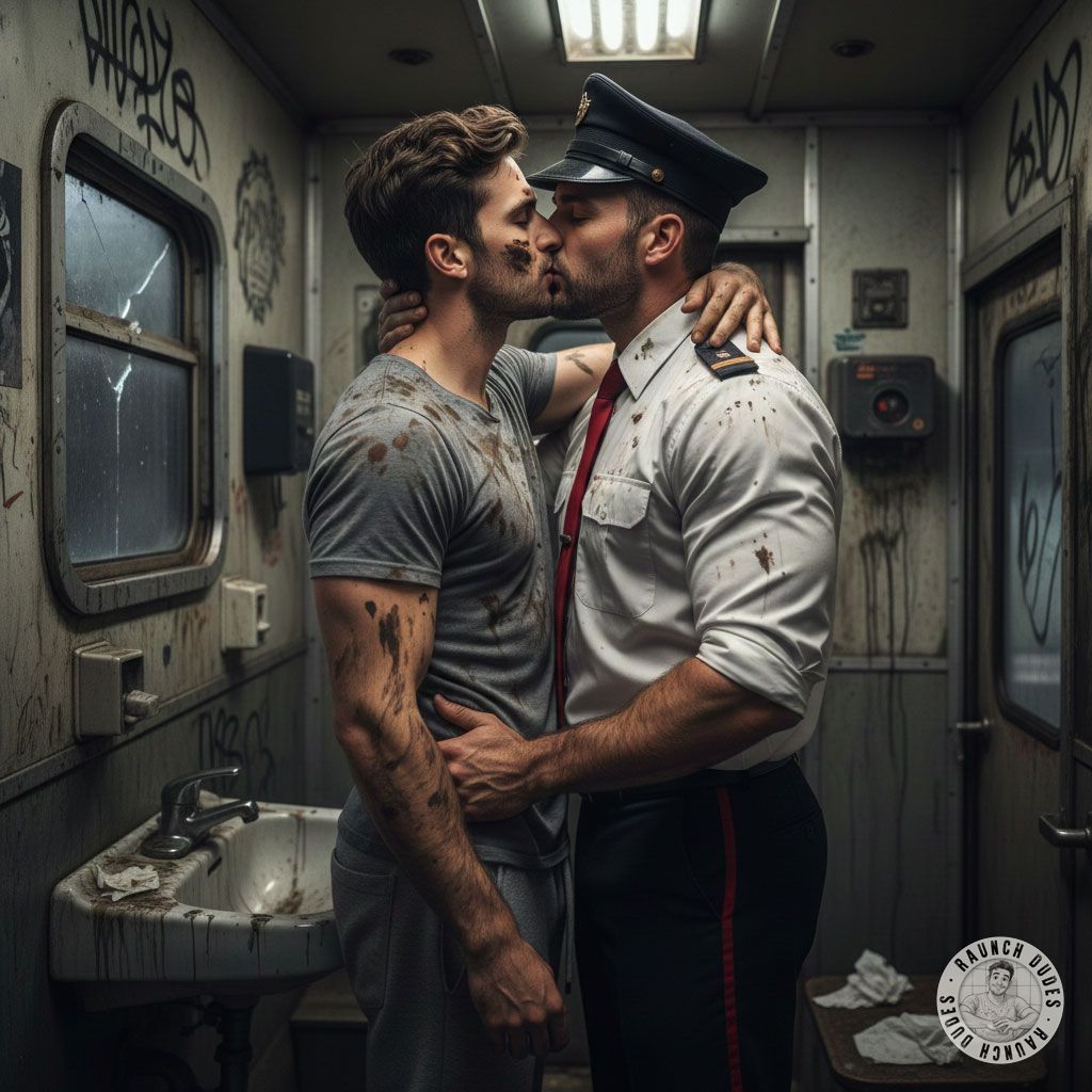 Nothing hotter than a filthy boy covered in shit, lips locked with the conductor. 😈🔥 Who’s ready to get dirty? #gayscat...