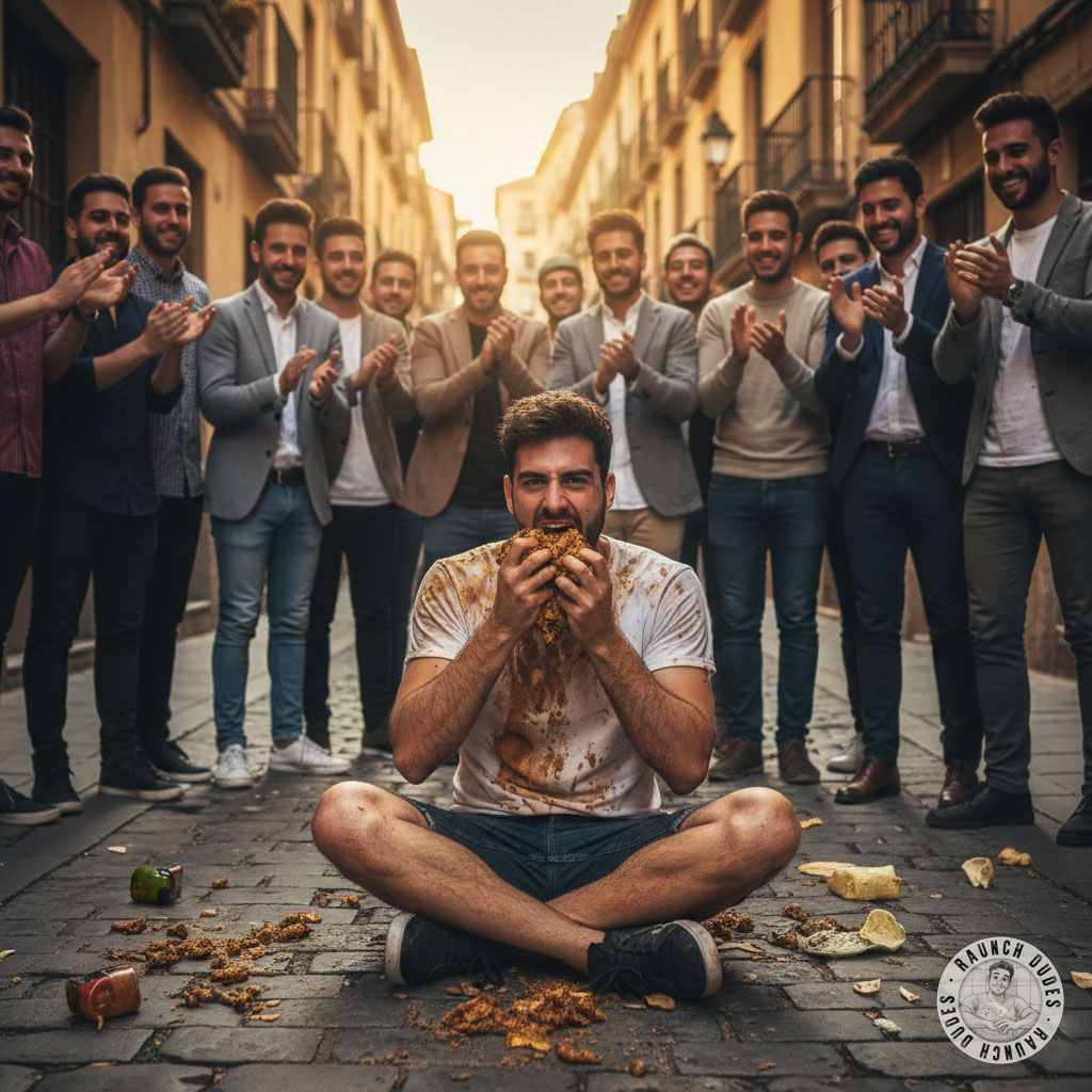 Nothing hotter than a performer eating shit on the street while the crowd goes wild! 🔥🍑 #gayscat #inpublic #initiation #hairy