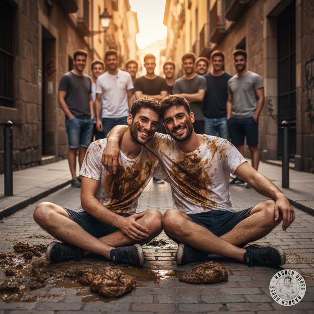 Two hot guys getting down on their knees in broad daylight, licking each other’s asses like it’s their last meal. 😈🍑 The...