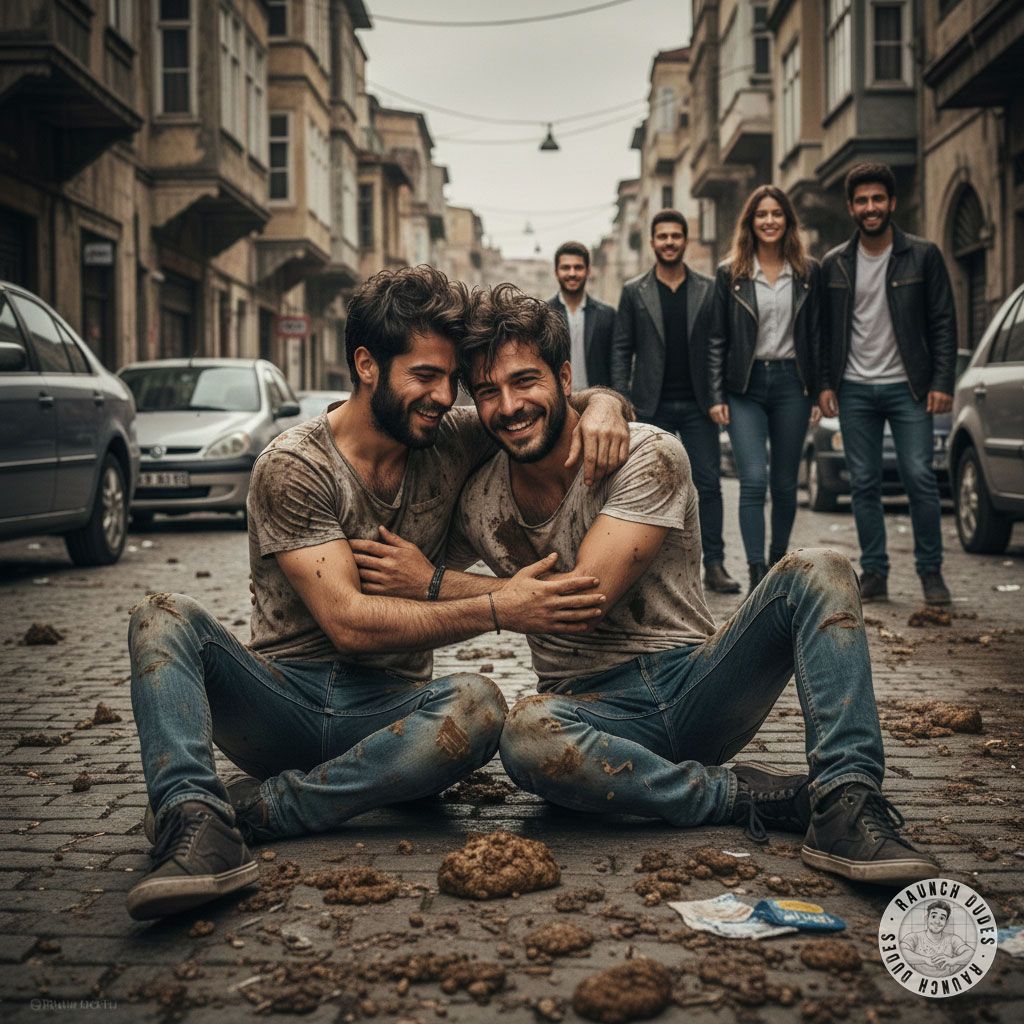 Two hot guys getting down on their knees in broad daylight, licking each other’s assholes like it’s their last meal. 😈🍑 The...