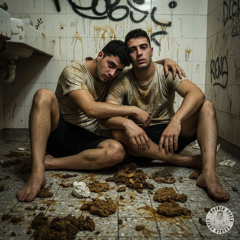 Two hot guys getting wild in a public restroom, playing with shit like it’s their favorite toy. 😈💦 Who’s ready to join the...