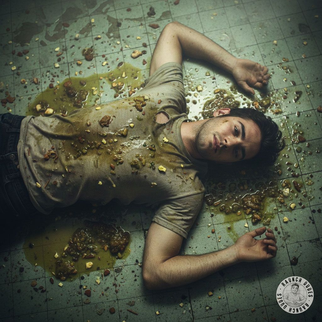 Nothing hotter than a boy covered in filth, lost in the chaos of his own mess. The stench, the stains, the raw abandon—pure...