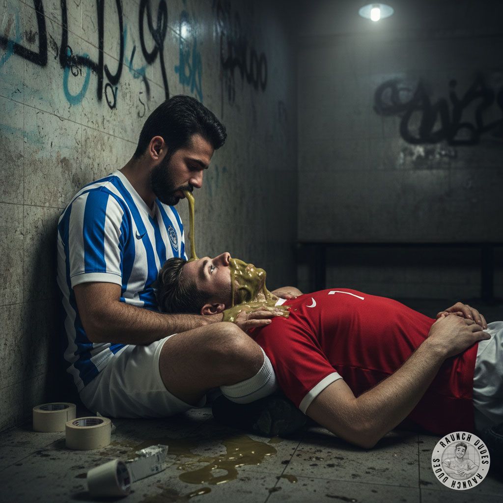Nothing hotter than a sweaty soccer player getting puked on by his teammate mid-game. The messier, the better! 🤤💦 #gaypuke...
