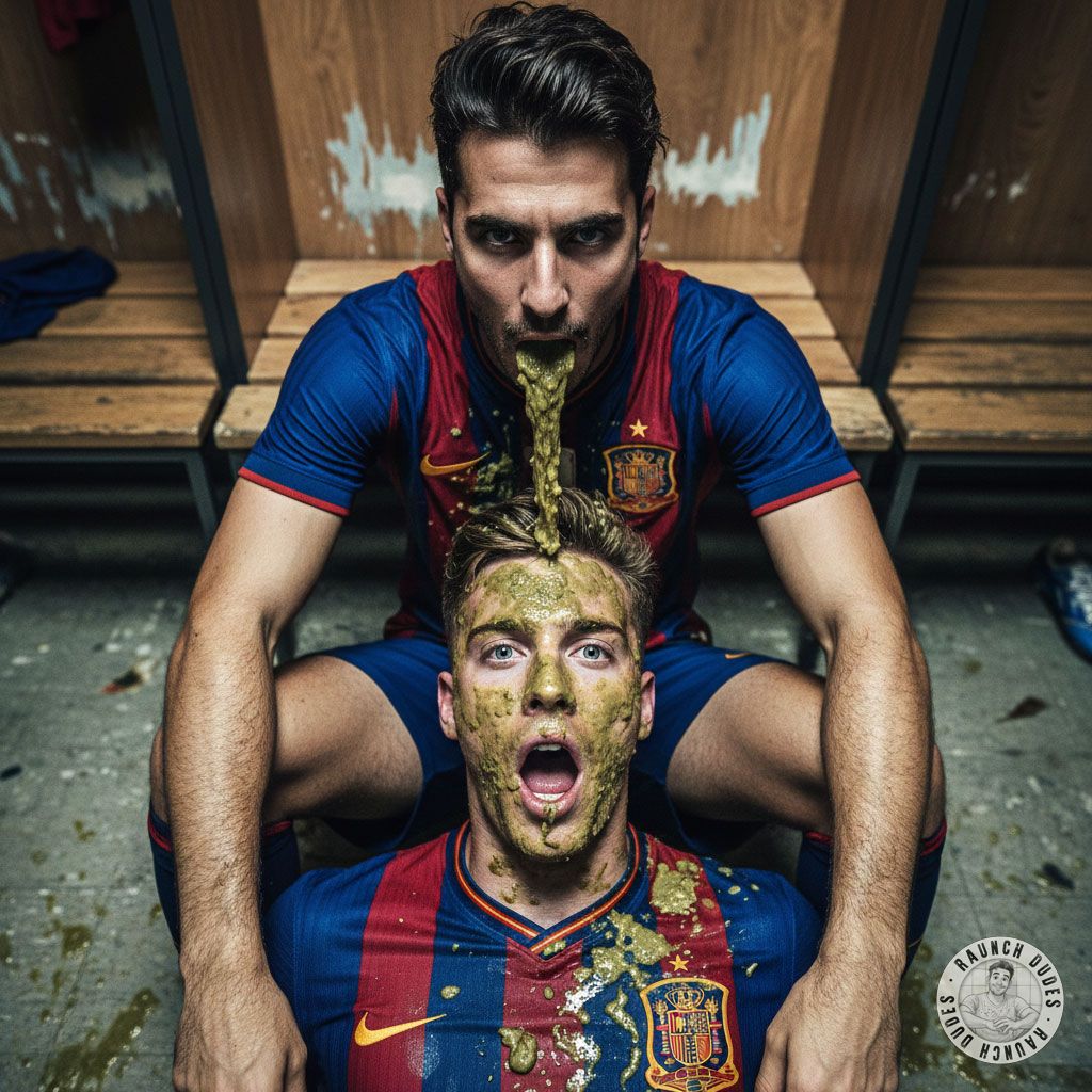Nothing hotter than a sweaty teammate puking all over your face after a brutal match. The taste, the mess, the raw...