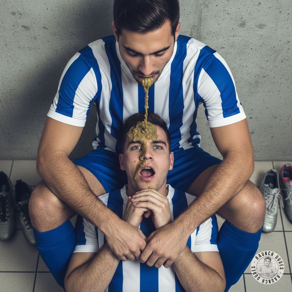 Nothing hotter than a sweaty soccer player getting puked on by his teammate mid-game. 🤤💦 The messier, the better! #gaypuke...
