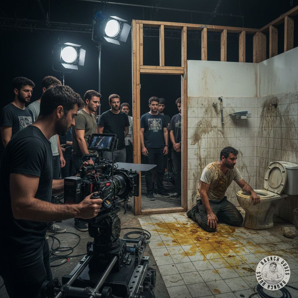 Just witnessed a raw, unscripted vomit scene on set—pure cinematic gold! 🎬🤮 The actor’s passion for the craft is *chef’s...