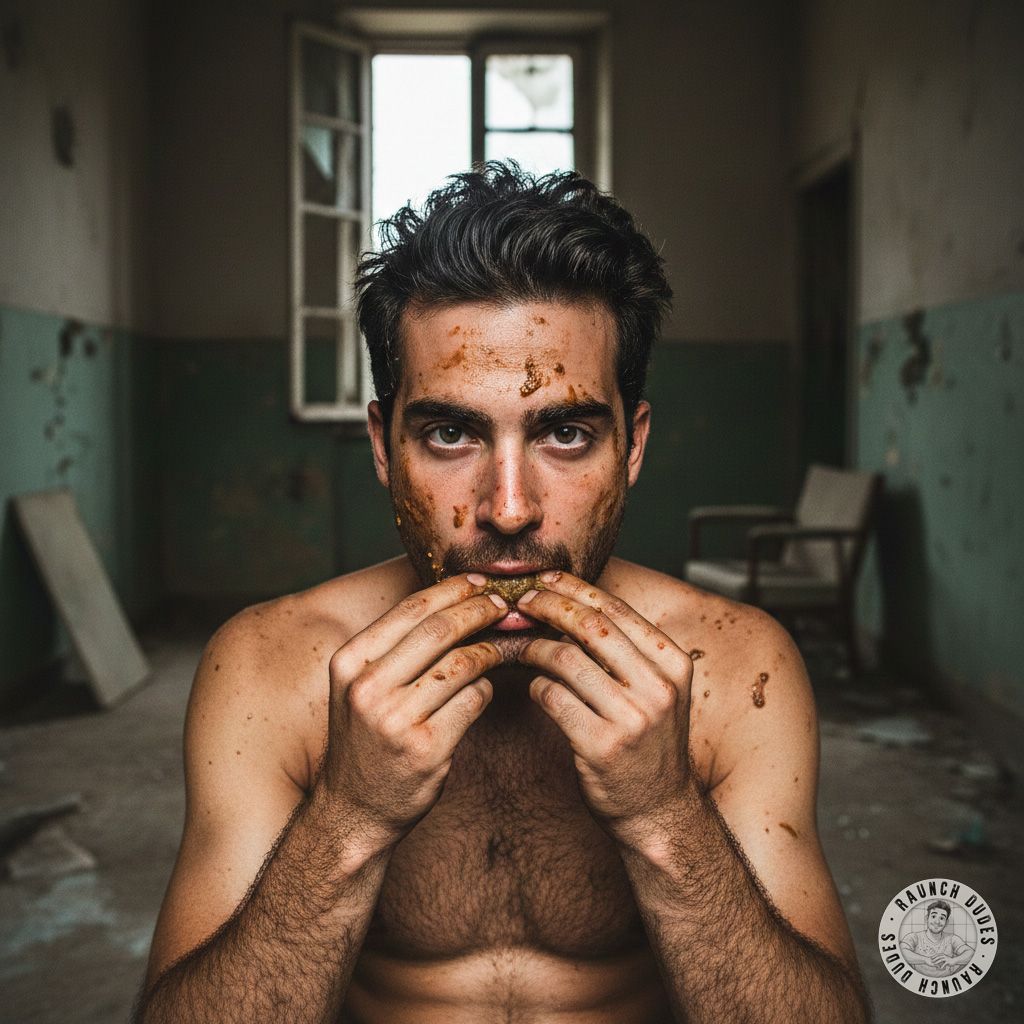 Feasting on filth like a king 👑💦🍑 Dirty, raw, and unapologetically hot. Who else loves a good gayscat moment? #gayscat...